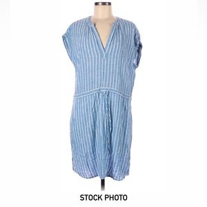 RAILS Blue & White Striped Drawstring Dress